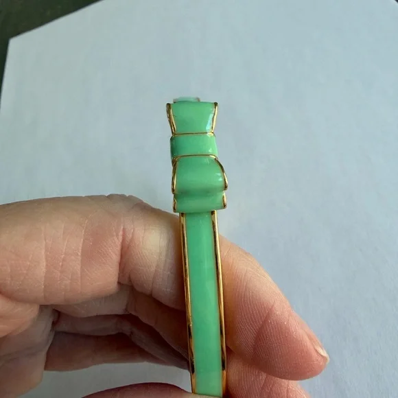 Kate Spade seafoam green bangle bracelet - Picture 3 of 4